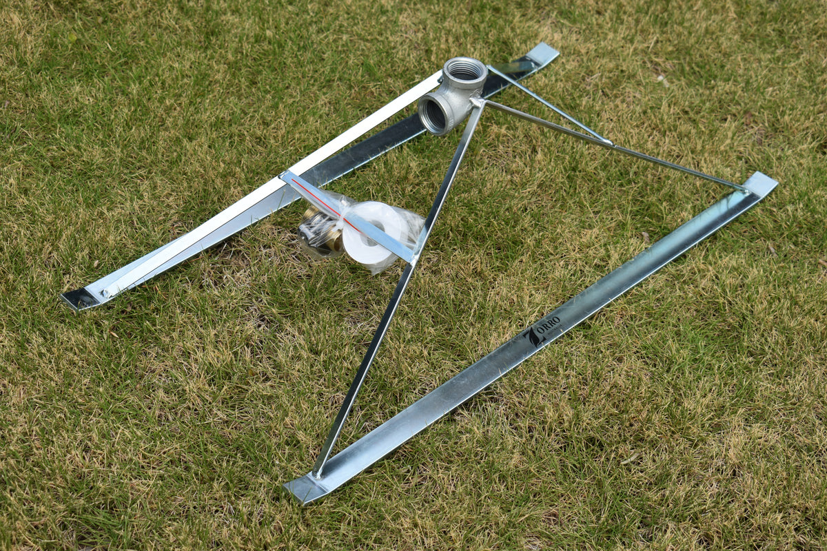 ZORRO Heavy Duty Galvanised Steel Sprinkler Base / Skid 25mm BSP
