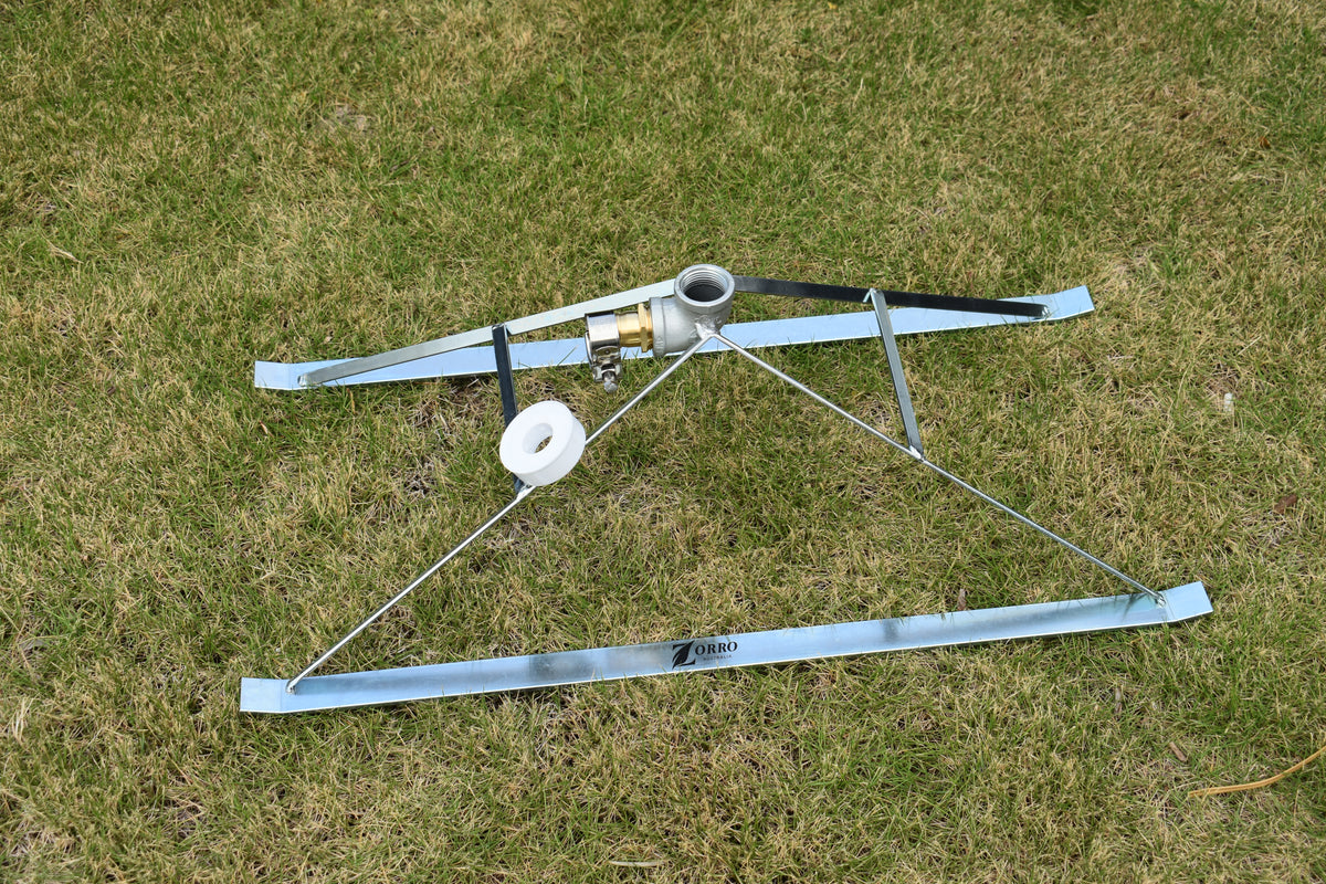 ZORRO Heavy Duty Galvanised Steel Sprinkler Base / Skid 25mm BSP
