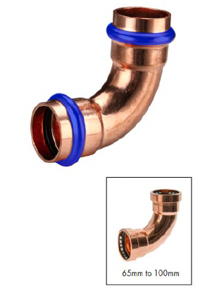 METPRESS Press Fit Elbow 90° F &amp; F