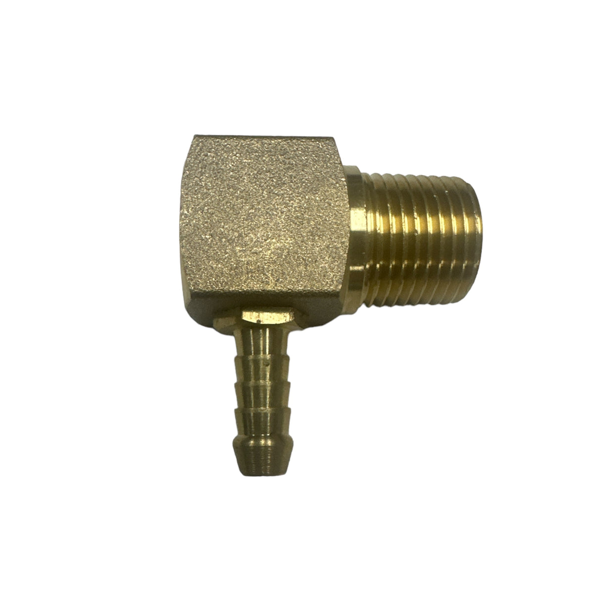 Brass Air &amp; Water Male BSPT Barb Elbow