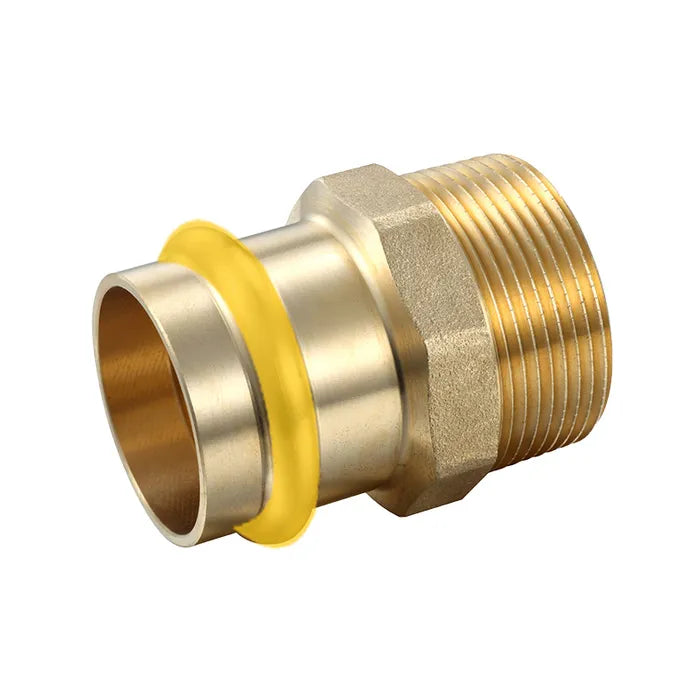 METPRESS Press Fit Gas Male Coupling - Brass