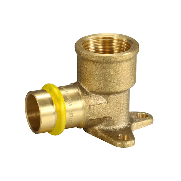 METPRESS Press Fit Gas Female Elbow lugged - Brass