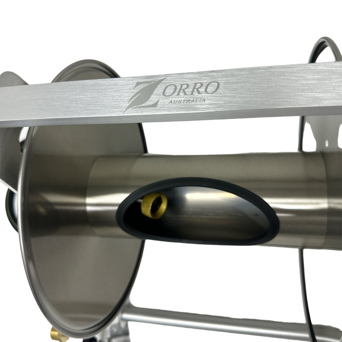 ZORRO Compact Stainless Steel Mountable Reel with Extension Hose
