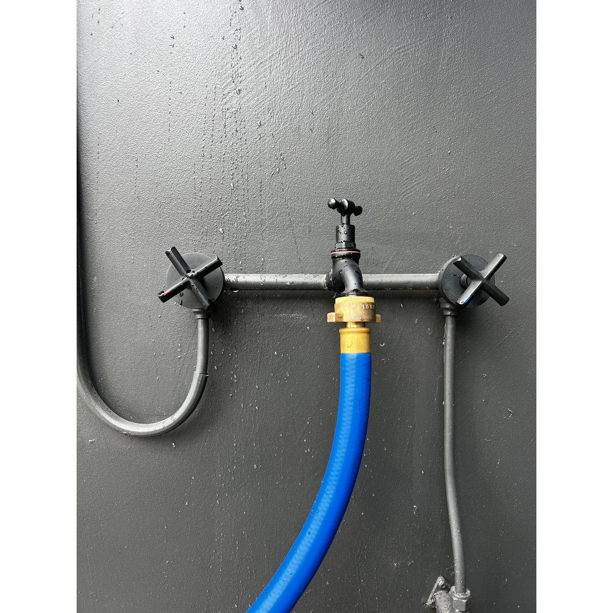 Zorro Stainless Steel Hose Reel 12mm Hi-Flex Hose Brass Connector & Nozzle