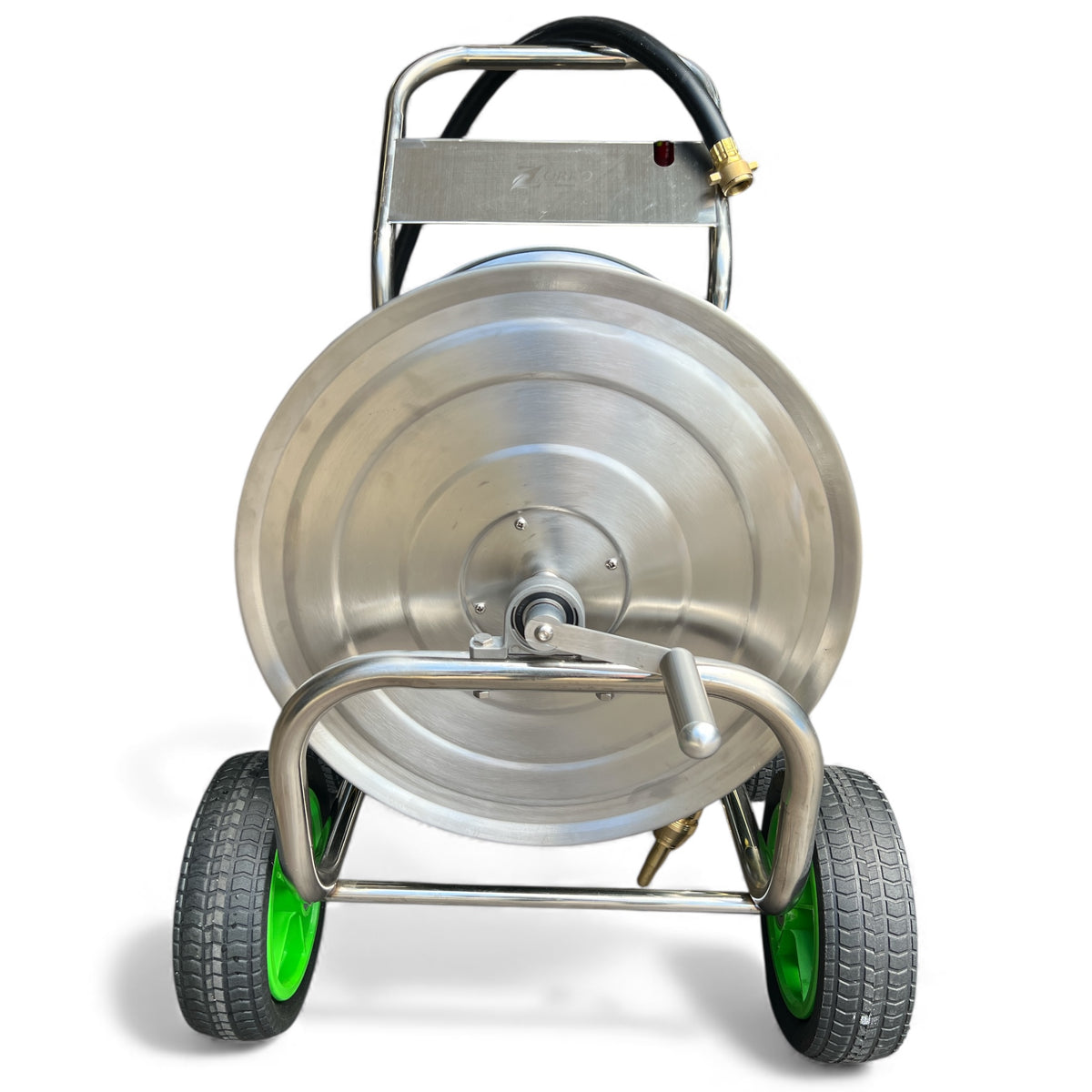 ZORRO Stainless Steel Trolley with Proline Garden Hose Brass Fitting & Nozzle