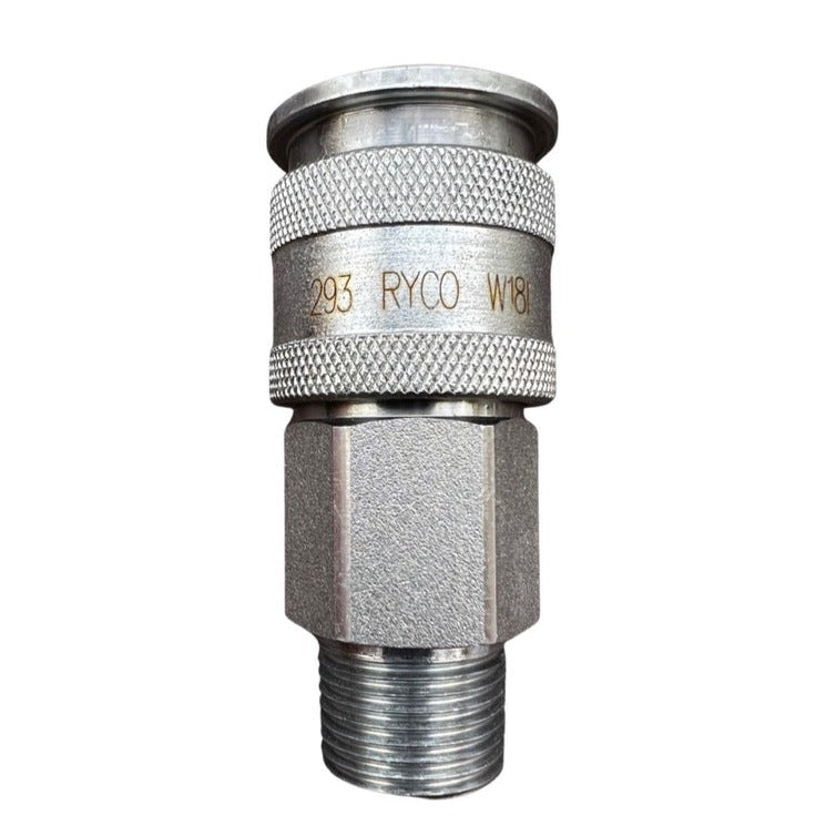 RYCO Genuine Steel Super-Hi-Flow Air Coupling Male BSPT