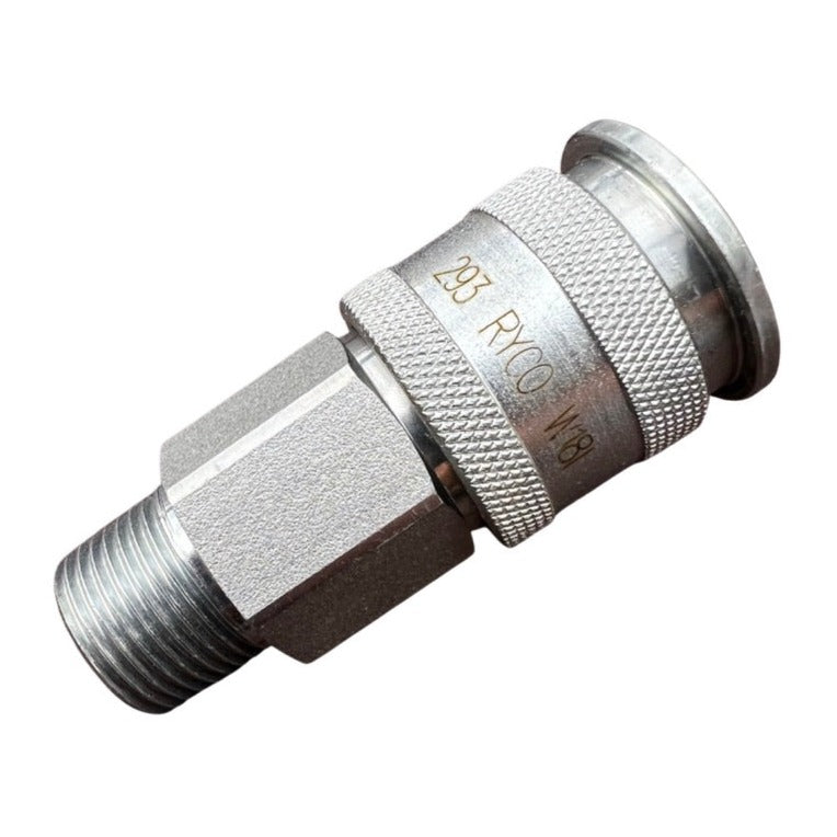 RYCO Genuine Steel Super-Hi-Flow Air Coupling Male BSPT