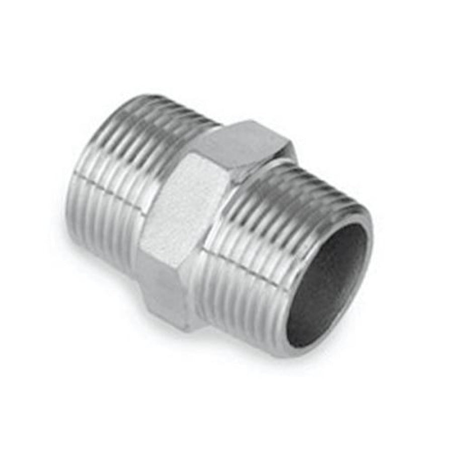 2 Pcs Adaptateur Pipe 3/4" Male To 1/2" Male BSP - Raccord Hex Nipple Inox Pour Eau Gaz Huile