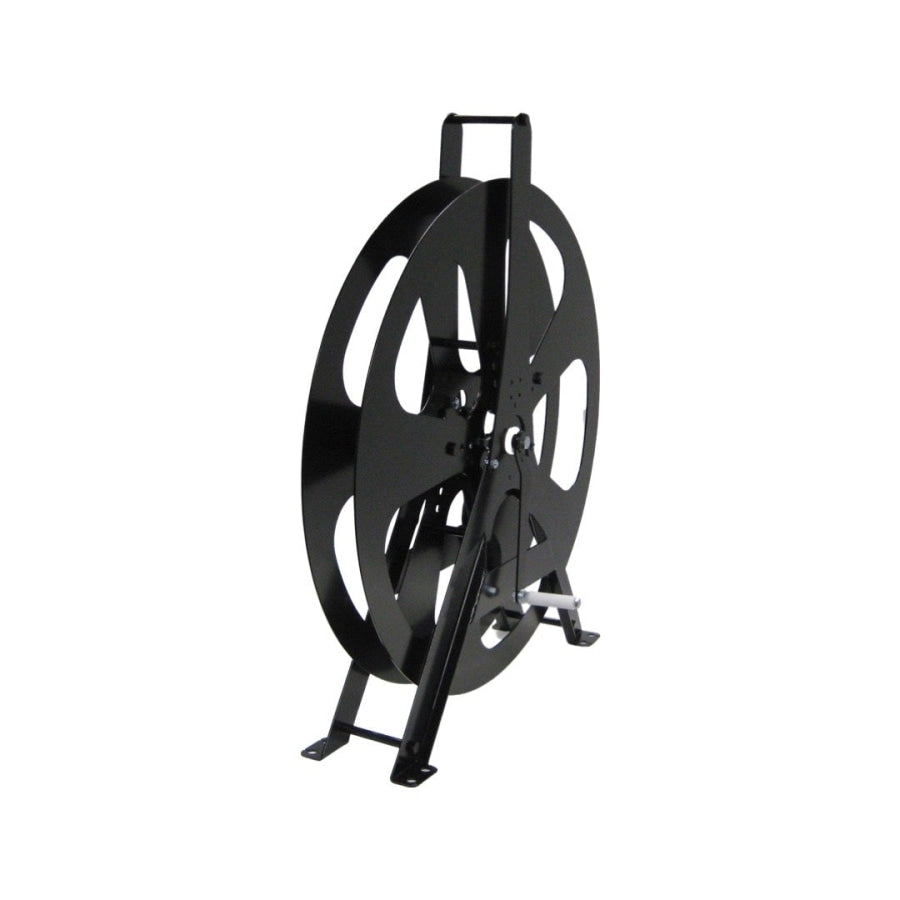 Layflat Hose Reel Powder Coated Steel Black 25Mm Small (Holds 20Mt) Reels Carts &amp; Hangers