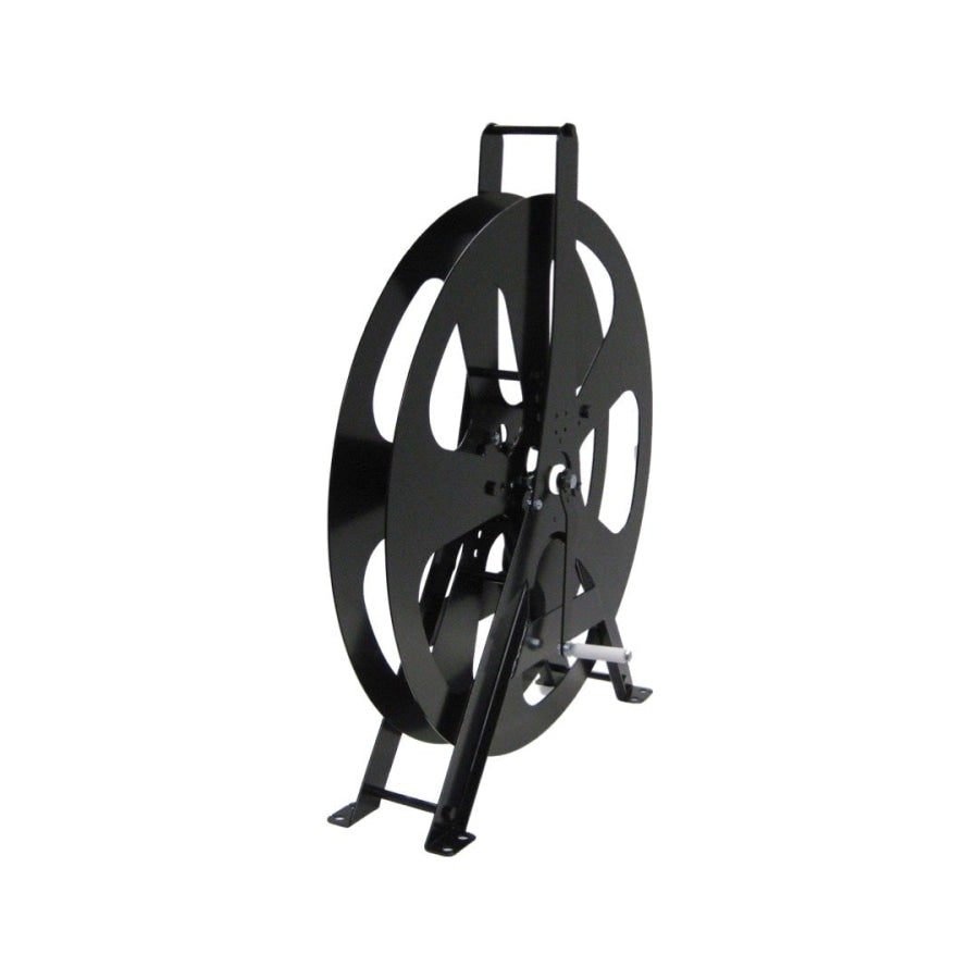 Layflat Hose Reel Powder Coated Steel Black 25Mm Reels Carts &amp; Hangers