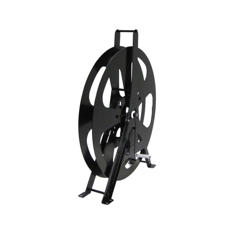 Layflat Hose Reel Powder Coated Steel Black 50Mm Reels Carts &amp; Hangers