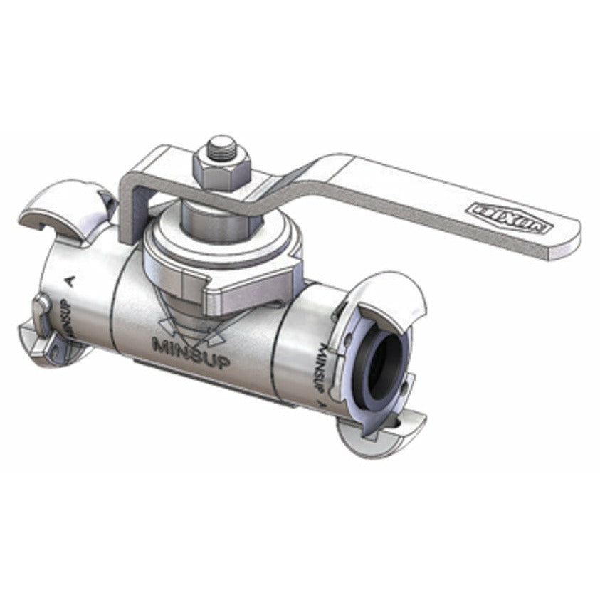 MINSUP Econovalve Ball Valve 1&quot; SGI Nitrile A-Type x A-Type