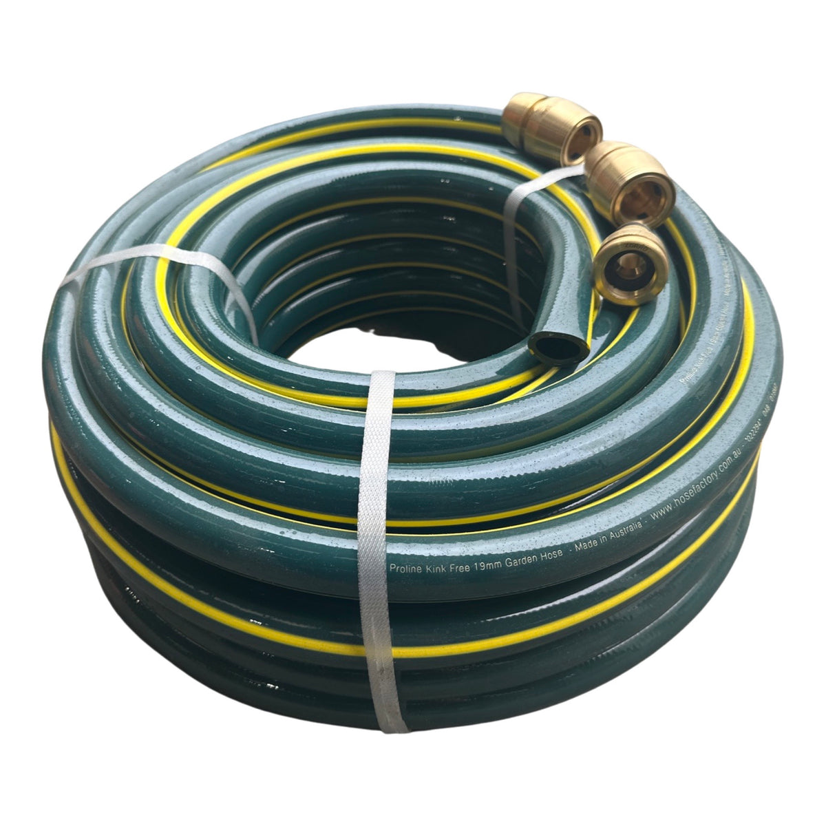 Proline Garden Water Hose with 3 Piece ZORRO Brass Fittings