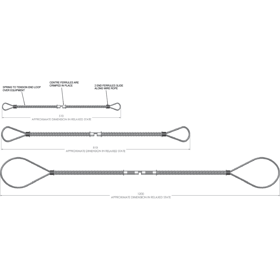 Minsup Whipchecks Small Fittings