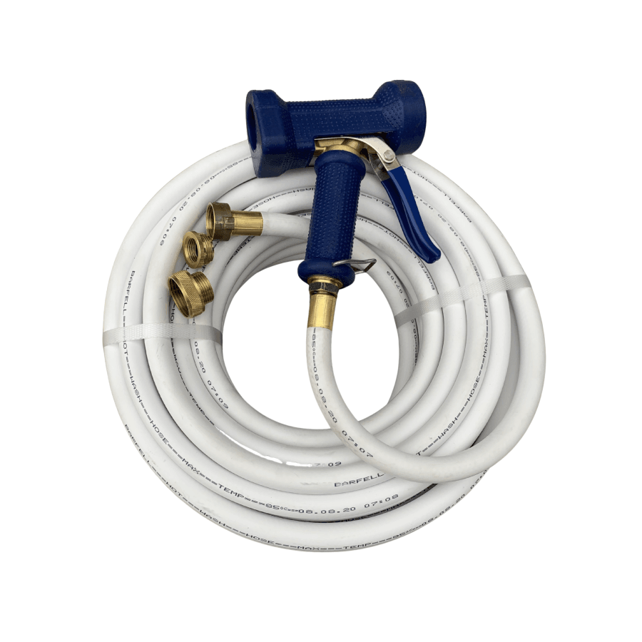 Barfell High Pressure Hot Water Hose Brass Fittings Dixon Gun 12Mm 10Mt Hoses