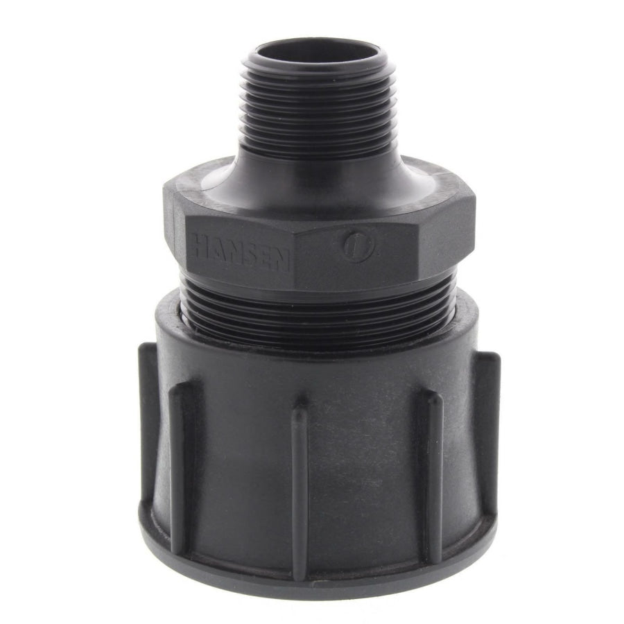 IBC Water Tank to 50mm x 25mm Hose Nipple Adaptor Fittings Convert Irrigation Plumbing