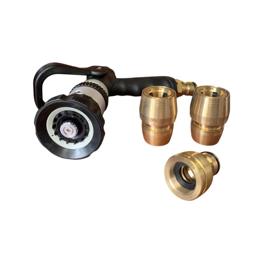 High Pressure 18Mm Xl Fire Nozzle With Lever &amp; Brass Fittings Set