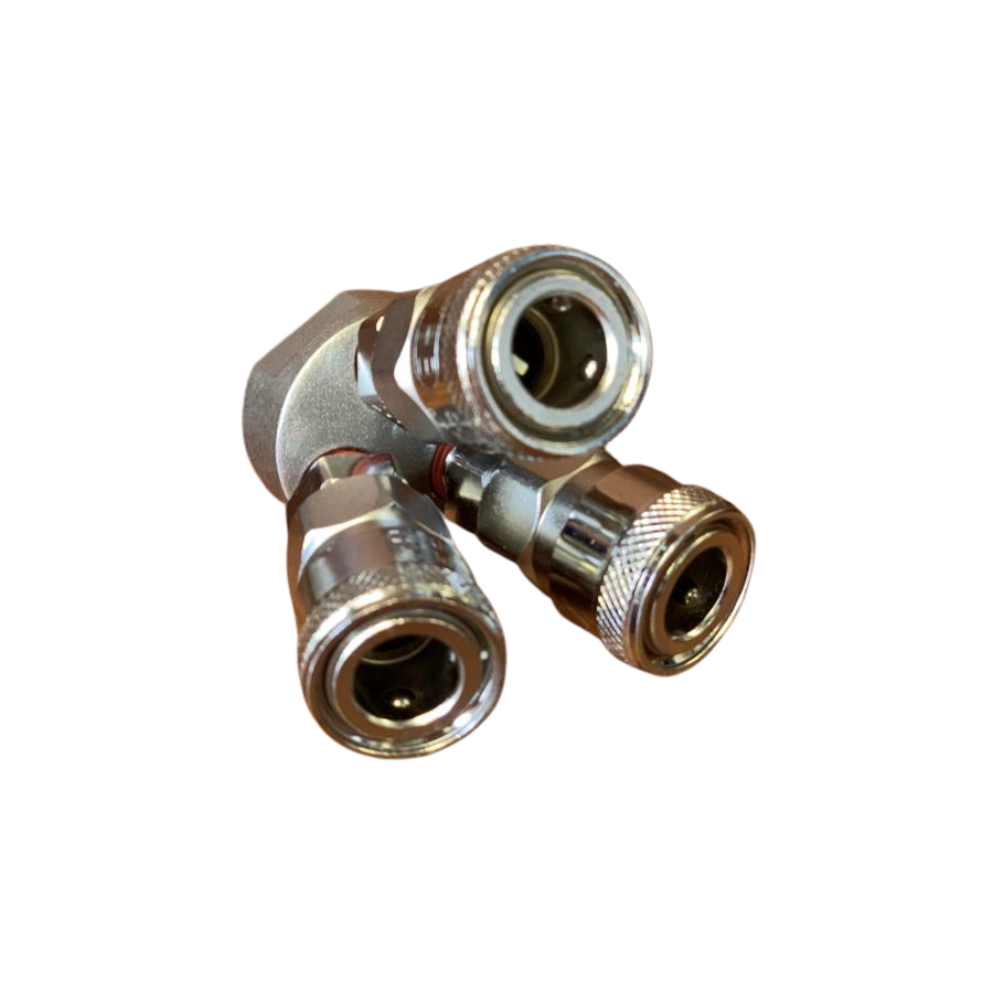 Nitto Style 3 Way Splitter Coupler 1/2 Male Bsb Air Tool Fitting Fittings