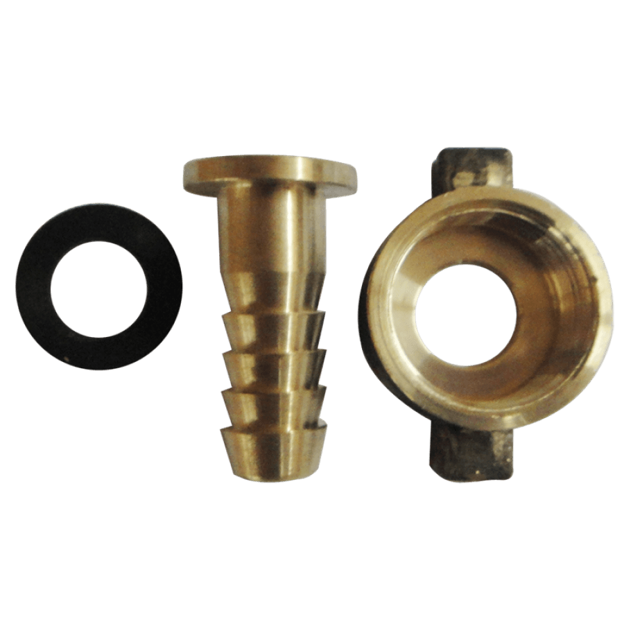 ZORRO Brass Nut &amp; Tail with Rubber Washer (Various Sizes Available) 