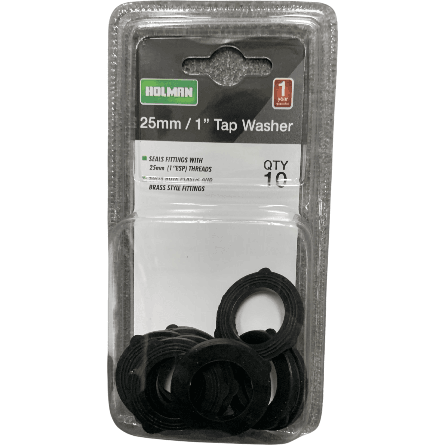 Rubber Washers Black 25Mm &amp; 20Mm (10 Pack) Fittings