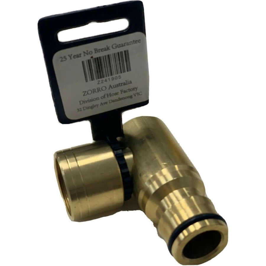 ZORRO Brass Swivel Garden Water Tap Adaptor Hose Connector