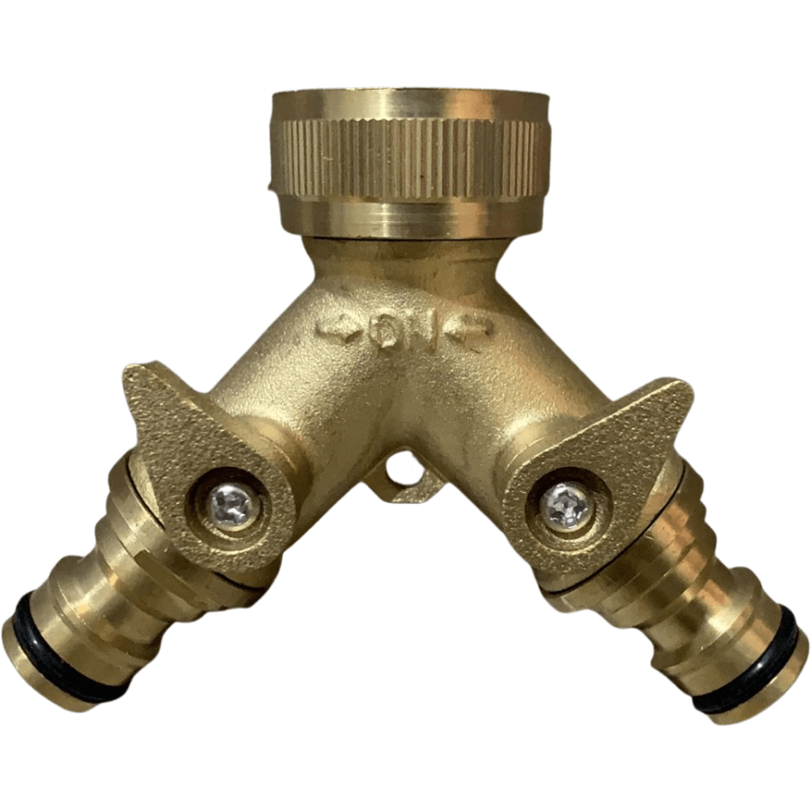 Zorro Brass 2 Way Tap 3/4 1/2 Male Snap On Fittings