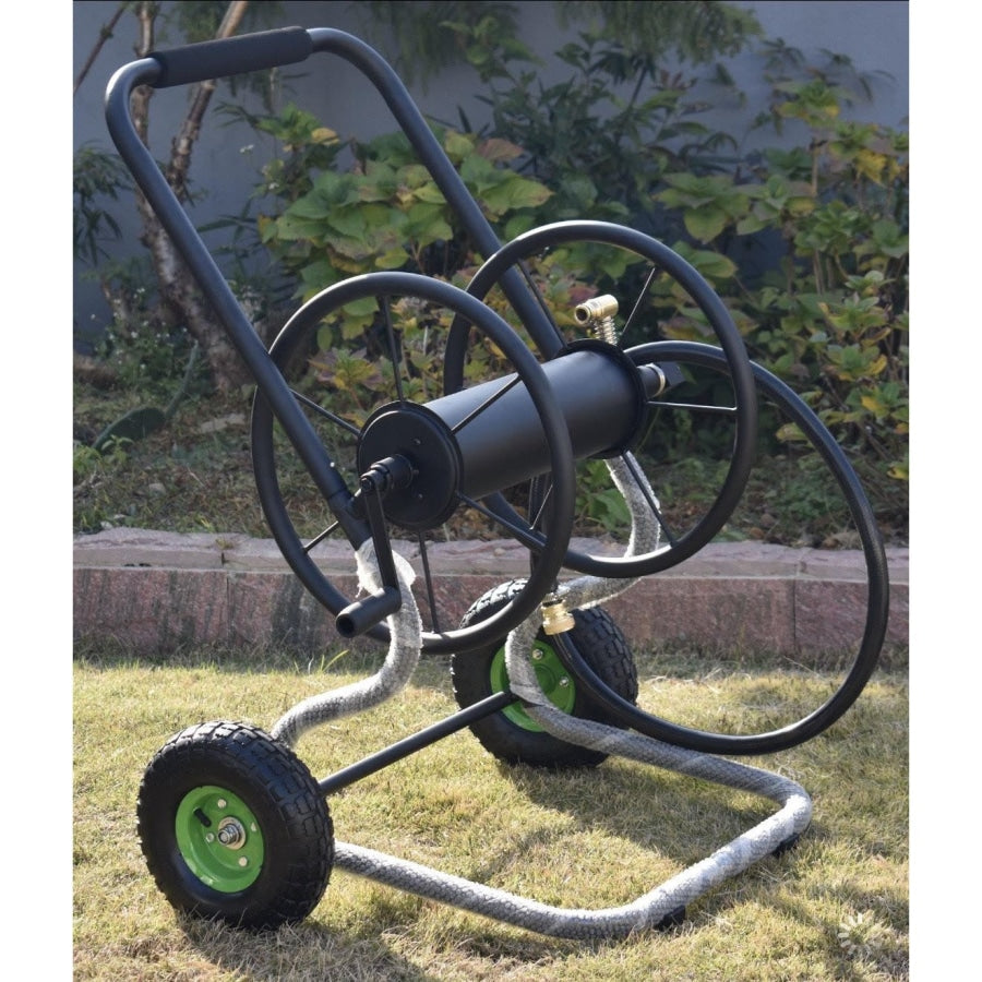 HOSE FACTORY 12mm Garden Hose with ZORRO Steel Reel Cart Trolley