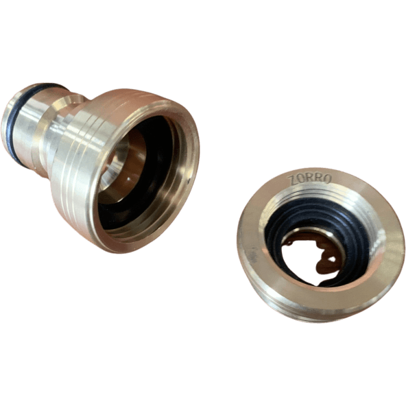 Zorro Brass Tap Adaptor 19Mm &amp; 25Mm Bsp Thread X Hose Connection Fittings