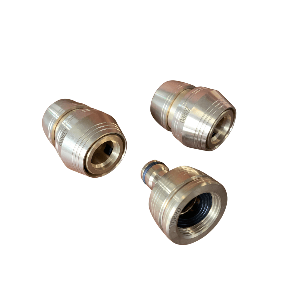 Zorro Brass 3 Piece Hose Fittings 19Mm